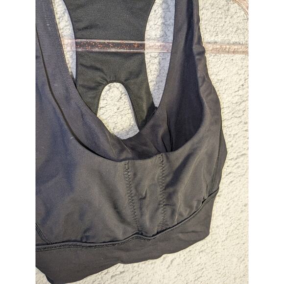 Lululemon Size 8 Womens Black Glide & Stride Sports Bra Yoga Fitness Gym Workout - Picture 4 of 6